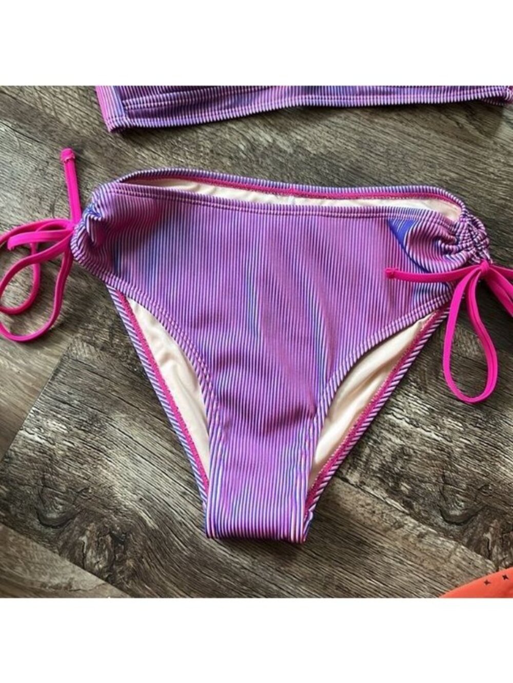 Beachy Blooms Wrap Bralette & Tummy Control Hipster Bikini Set - Picture 6 of 14